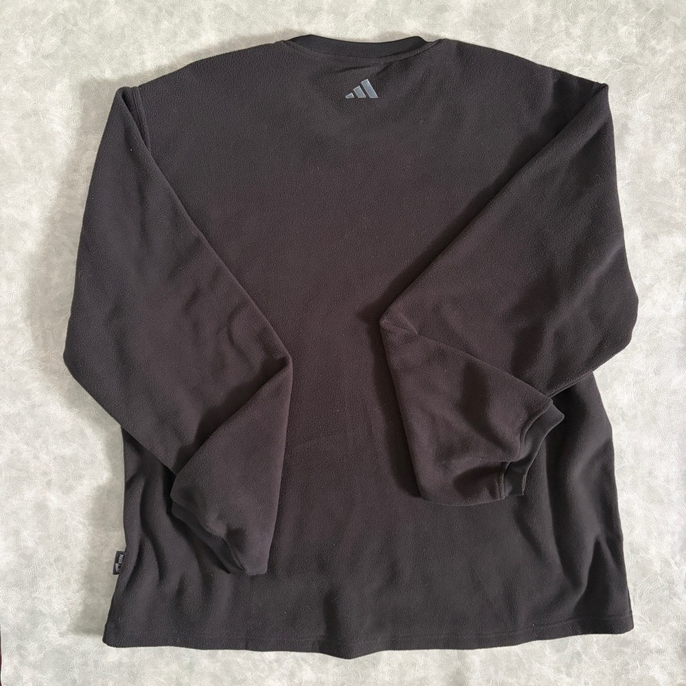 Adidas vintage black fleece crewneck - Picture 4 of 7